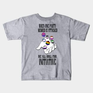 Roll for Initiative! Pride ver. 1 Kids T-Shirt